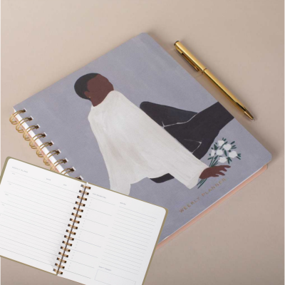 Weekly Planner White Sweater